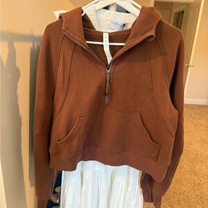 Lululemon Brown Half-Zip Hoodie